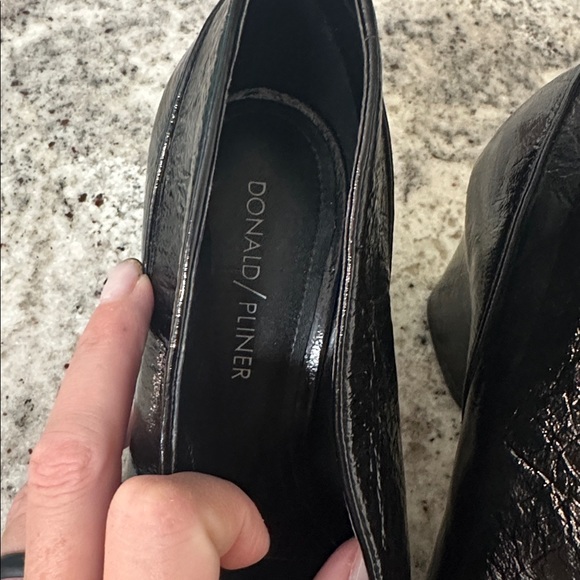 Donald J. Pliner Black Heeled Boots for Women - Picture 2 of 5